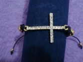 Cod.P004 - Crucifixo fino c/ Strass
